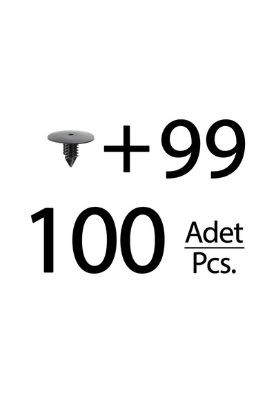 Renault Ve Dacia İçin Davlumbaz Klips- 100'lü