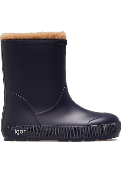 Igor İgor Yogi Borreguito Unisex Çocuk Kürklü Su Geçirmez Çizme 25k W10306 Lacivert Lacivert