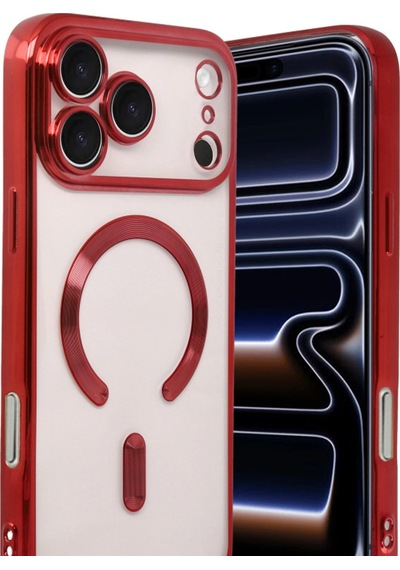 Apple, Uyumlu iPhone 17 Pro Kross Magneticsafe Kapak Kırmızı
