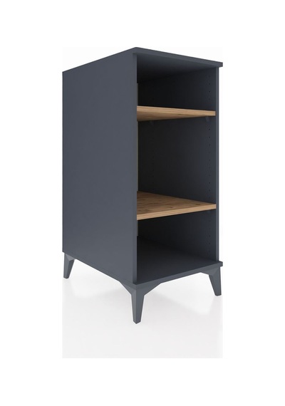 Kronos Komodin 2 Raflı 44x59x96 Antrasit-çam Antrasit