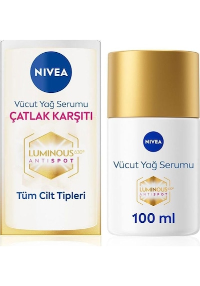Nivea Luminous 630 Çatlak Karşıtı Vücut Yağ Serumu 100 Ml