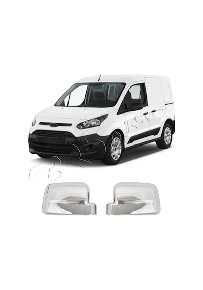 Ford Connect Uyumlu 2009-2014 Ayna Kapağı 2 Parça Abs Krom Kaplama