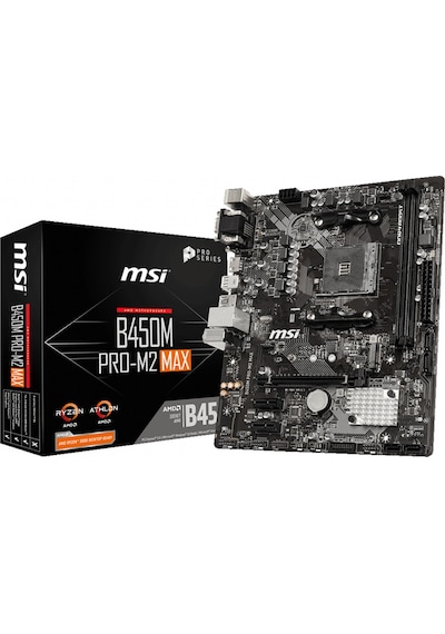 Msi B450M PRO-M2 MAX AMD B450 4133 MHz (OC) DDR4 Soket AM4 mATX Anakart