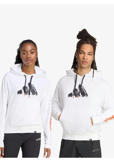 Adidas Jm6364 Terrex Snow Adventure Graphic Unisex Sweatshirt Beyaz