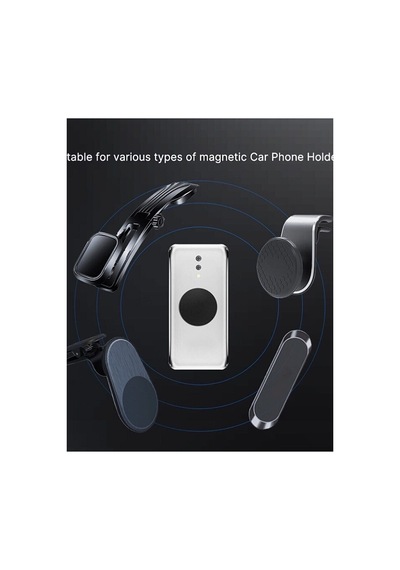 Telefon Araç Içi Tutucu Stant Metal Plaka Mıknatıslı Tutucular Metal Saç 3cm Çap Yuvarlak