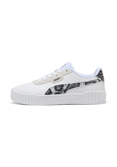 Puma Carina 3.0 Snake Chic Kadın Ekru Sneaker Ekru