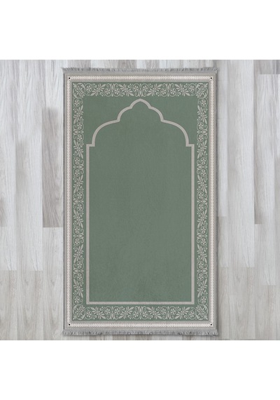 Evaşk Namazlık Dokuma Halı Kaymaz Muslumana Seccade80 x 130 Mint EVASK801E80