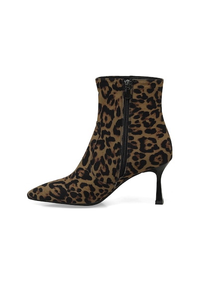 Butigo 24k-526 4pr Leopar Kadın Topuklu Bot 000000000102025499 Kahverengi
