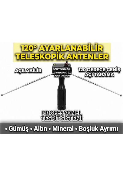 Frekanslı Alan Tarama Cihazı Son Teknoloji Siyah