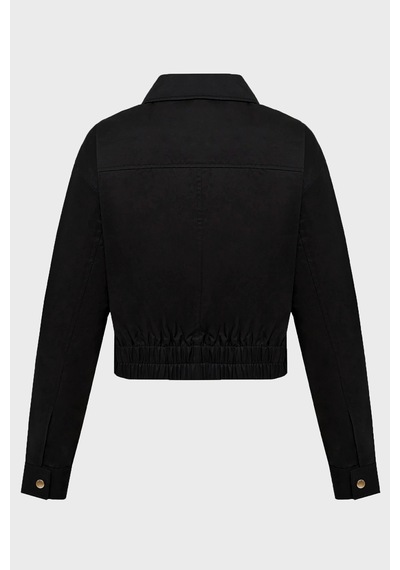 Guess Juliane Pamuklu Regular Fit Crop Ceket W6yl20w2910 Kadın Mont W6yl20 W2910 Jblk Siyah Guess Juliane Pamuklu Regular Fit Crop Ceket W6yl20w2910 Kadın Mont W6yl20 W2910 Jblk Siyah