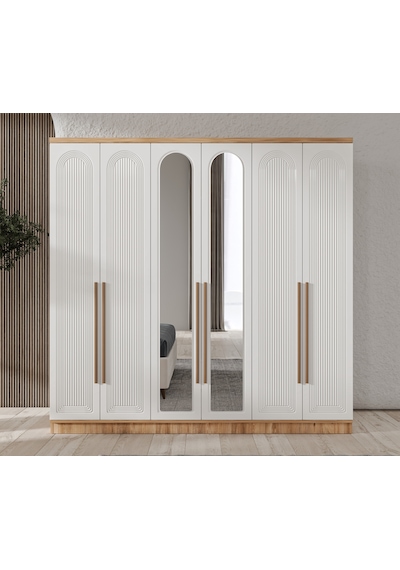 Rosa 6 Kapaklı Komple Mdf Yatak Odası Takımı