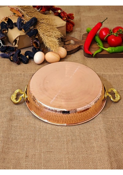 Moda Bakır Bakır Yumurta Tava 27 Cm Diğer