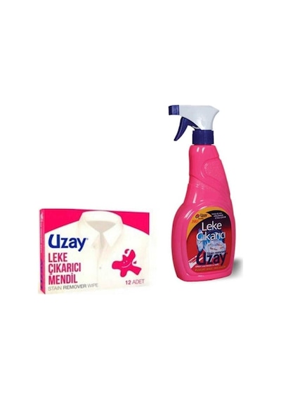 Uzay Leke Çıkarıcı Sprey 500 ML + Leke Çıkartıcı Mendil 12'li