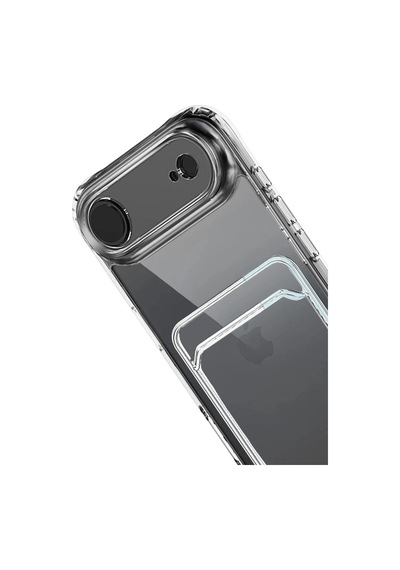 Apple iPhone Uyumlu,  17 Air Kart Şeffaf Silikon - Şeffaf