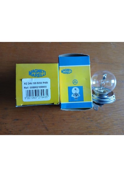 Marelli R2 24v55/50w P45t Üç Fişli Far Ampulu 10 Ad Paket