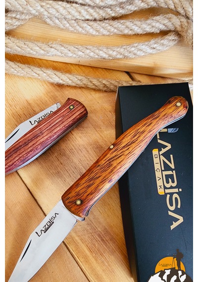 Ceviz Sap Çakı Kamp Çakısı Outdoor Piknik Çakısı Yns-852 Kahverengi