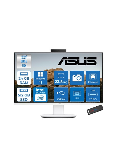 Asus V440VAK-C58512W0DP07 Core 5 210H 24 GB 512 GB SSD 23.8" W11P AIO Masaüstü Bilgisayar