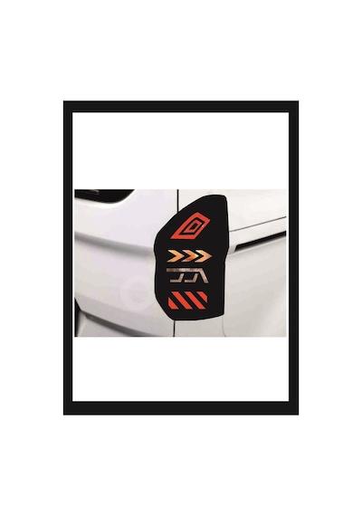 Courier Stop Farı Led Görünümlü Folyo Kaplama-stop Sticker Kaplama- Çizim-birebir Uyumlu