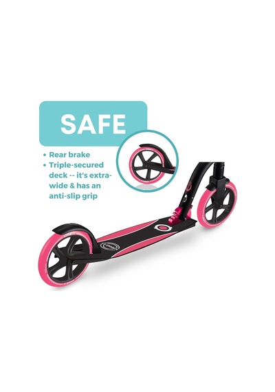 Nl Serisi 2 Tekerlekli Scooter Çocuklar, Gençler Ve Yetişkinler İçin, Katlanabilir Tekme Scooter, 8-14 Yaş Ve Üzeri İçin, Katlanabilir Scooter Taşıma Ve Depolama İçin, Ayarlanabilir T-bar İle Siyah Pembe Nl Serisi 2 Tekerlekli Scooter Çocuklar, Gençler Ve Yetişkinler İçin, Katlanabilir Tekme Scooter, 8-14 Yaş Ve Üzeri İçin, Katlanabilir Scooter Taşıma Ve Depolama İçin, Ayarlanabilir T-bar İle Siyah Pembe