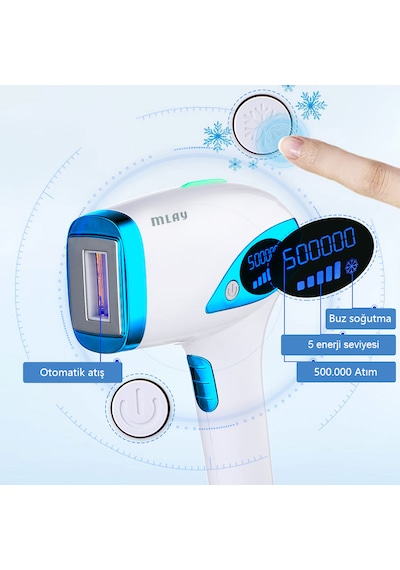 Mlay T4 Mavi Ipl Lazer Epilasyon Cihazı