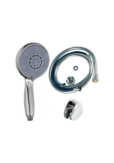 Hubrendy Tekno 4 Modlu El Duşu Başlığı Spiral Hortumlu Duş Seti Banyo Aksesuarı Diğer