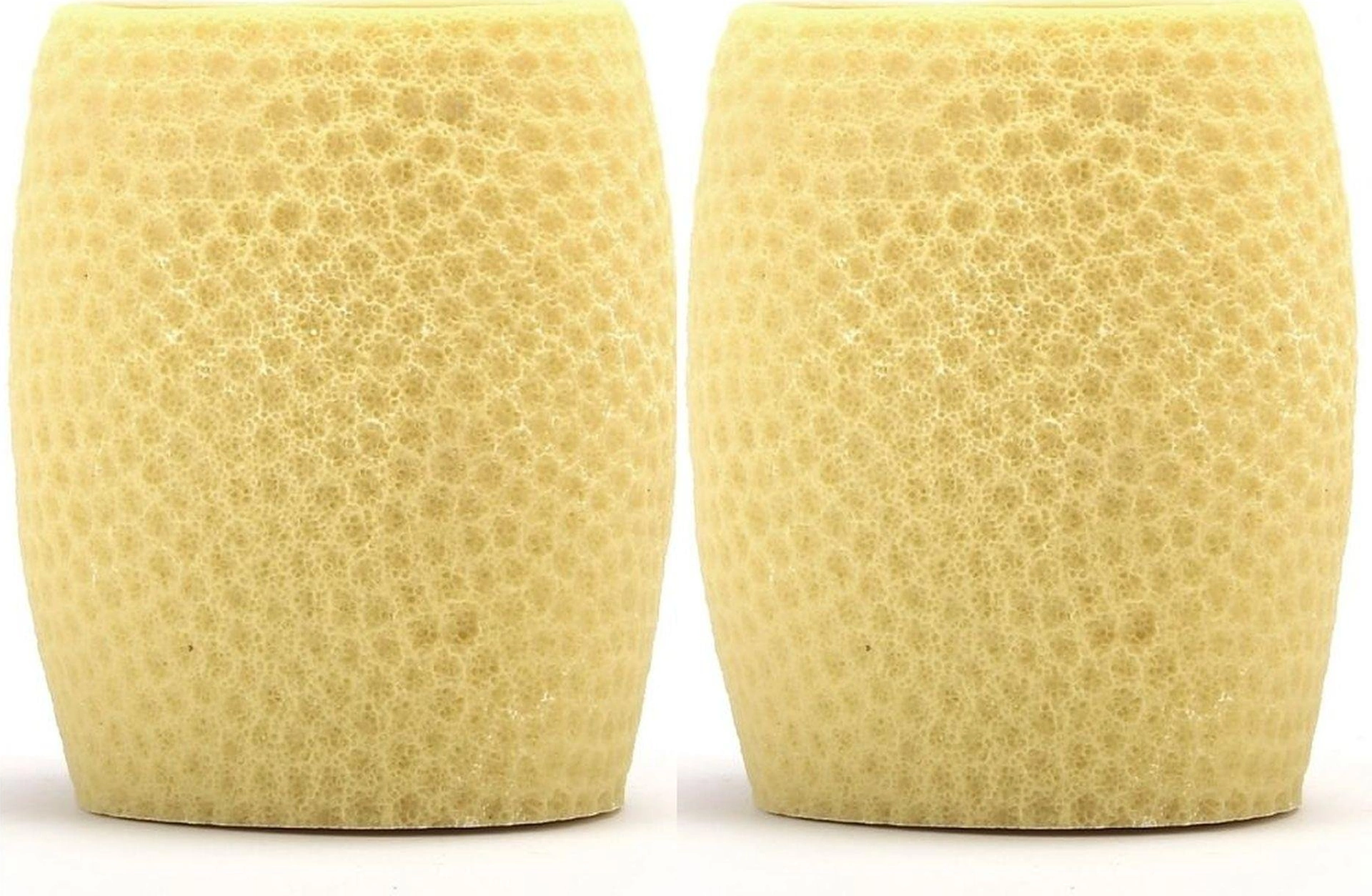 2 Adet Diş Fırçalık,macunluk Sarı Petek Desenli Poliresin 8x8x10cm 400ml Banyo Seti Çok Renkli