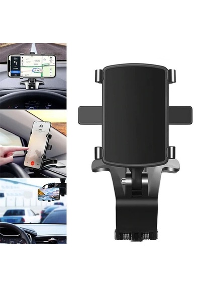 Ally 360 Dönerli Mouth Oto-araç Torpido Uzeri Telefon Tutucu- 5775 Siyah