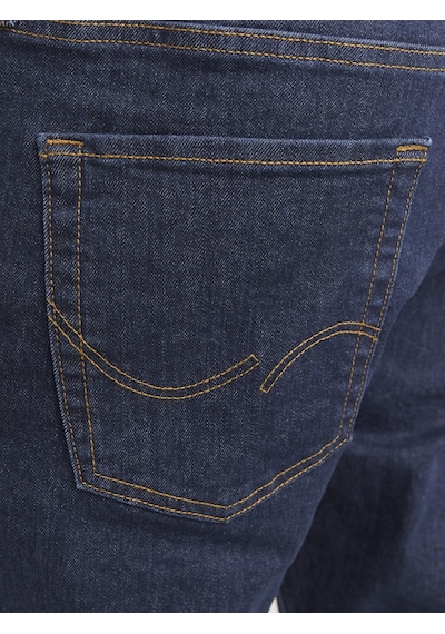 Jack & Jones Erkek Dar Kesim Düsük Bel Jean - Glenn - 12259062 Blue Denim