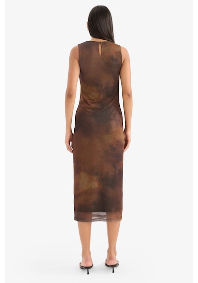 Defacto Bodycon Vücudu Saran Bisiklet Yaka Desenli Tül Kolsuz Midi Elbise E7402ax25aubn225 Kahve Defacto Bodycon Vücudu Saran Bisiklet Yaka Desenli Tül Kolsuz Midi Elbise E7402ax25aubn225 Kahve
