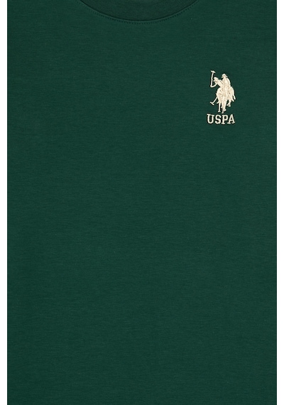 U.S. Polo Assn. Erkek Çocuk Koyu Yeşil Basic Bisiklet Yaka Sweatshirt 50314002-VR079