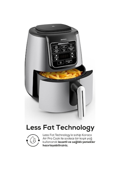 Karaca Air Pro Cook XL 2 in 1 Konuşan Airfryer Fritöz 4 Kişilik
