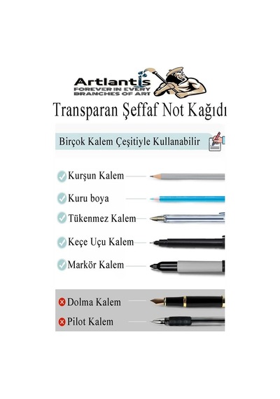 Yapışkanlı Şeffaf Not Kağıdı 50 Yaprak 1 Paket Kare Transparan Postit 75x75mm Yarı Saydam İşaretleyici Aydıng