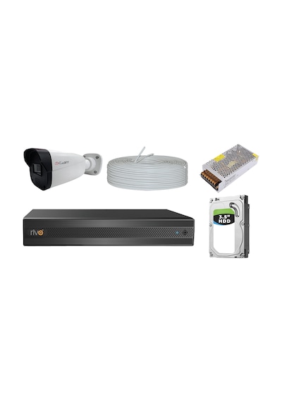 Rivo Dcam 9 Kameralı 40 Metre Gece Görüşlü Set 1tb 7/24 Hdd
