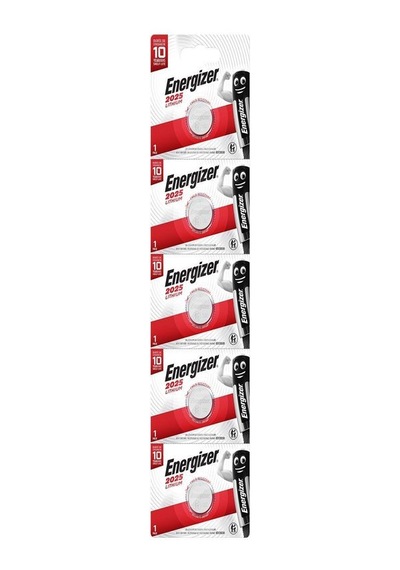 Energizer Cr2025 3v Lityum Pil 5'li Paket-2 Adet