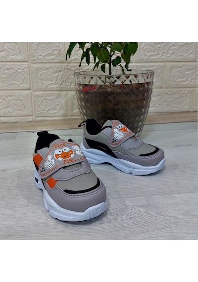 M.p One 3127 Işıklı Fuspetli Bebe Spor Ayakkabı Gri - Siyah