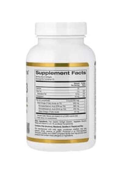 California Gold Nutrition, Omega-3 Premium Fish Oil, 100 Fish Gelatine Softgels 1,100 Mg Per Softgel