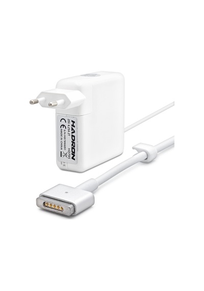 20v 4.25a 85w Laptop Adaptörü - T Tip - Apple MacBook Uyumlu - Beyaz Hd795