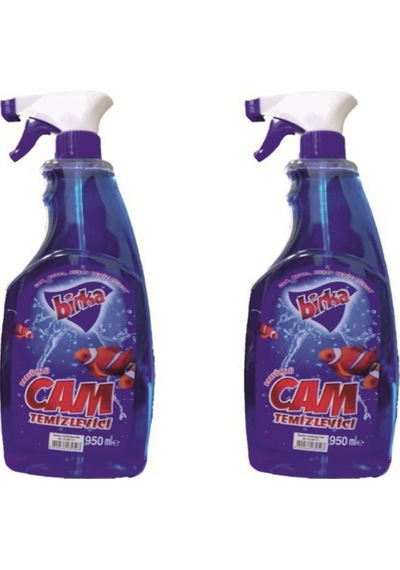 2'li Püskürtmeli Parfümlü Cam Temizleyici 950 Ml.