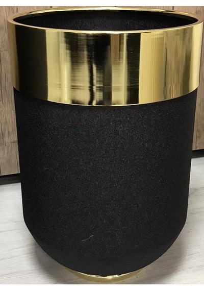 Dekoratif Gold Büyük Saksı, Darbuka Saksı 70 Cm