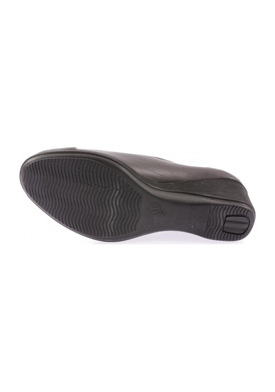 Dgn 2331 Kadin Lastik Detayli Dolgu Taban Comfort Ayakkabi 2331-2-R1534 Siyah