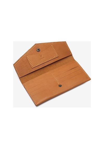 Elegance Leather Hakiki Deri Kadın Cüzdan Camel - 631884675 Camel