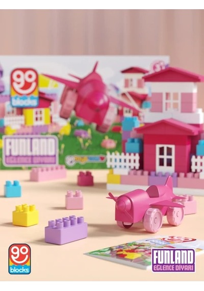 Go Blocks Funland 100 Parça Yapı Blok Seti Yapı Oyuncakları Mega Blok Shopist