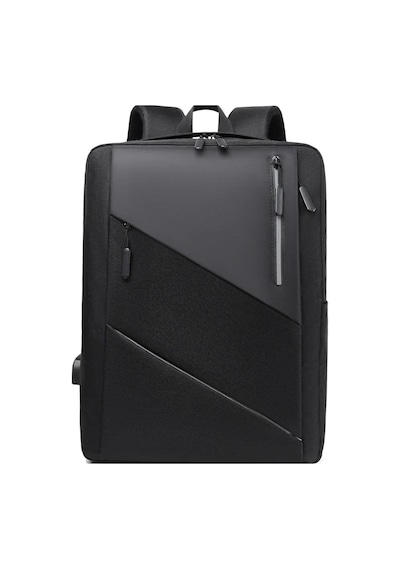 Laptop Notebook Sırt Çantası Okul İş Seyahat Su Geçirmez Yeni Nesil Çok Cepli Taşıma Çantası Siyah