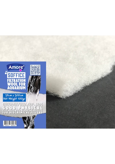 Akvaryum 100gr Silikonsuz Filtre Elyafı 34cm X 300cm Soffice