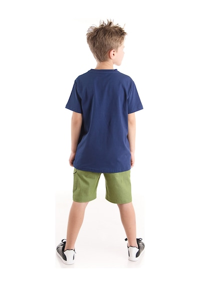 Safari Erkek Çocuk T-shirt Gabardin Şort Takım