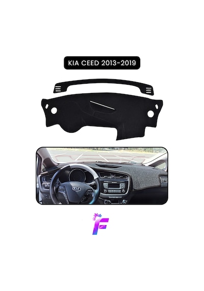 Kıa Ceed 2013-2019 Torpido Örtüsü Güneşten, Isıdan, Çatlamadan Korur Oto Aksesuar Tc90