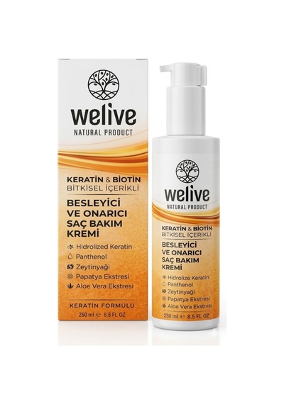 Keratin & Biotin Saç Bakım Kremi 250 Ml