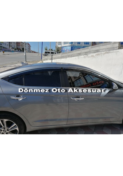 Hyundai Elantra Mügen Cam Rüzgarlığı Kromlu 2016-2020 Arası 4 Lü N11.38185