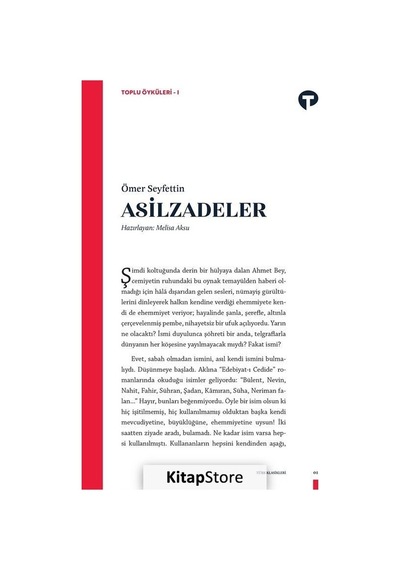 Asilzadeler - Ömer Seyfettin N11.1153