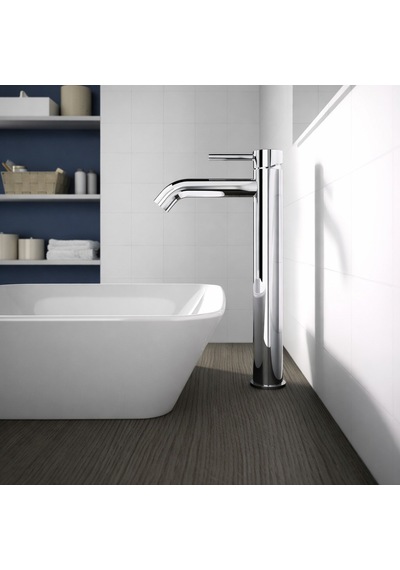 Bc269aa Ceraline Yüksek Lavabo Bataryası-chrome-sifon Kumandasız Siyah